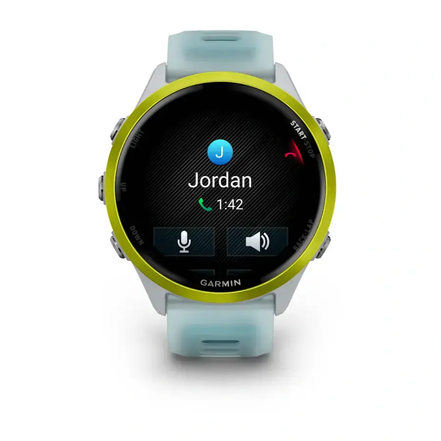 Спортивний годинник Garmin Forerunner 570 - 47 mm Amp Yellow Aluminum with Translucent Whitestone/Turquoise Band (010-02971-01)