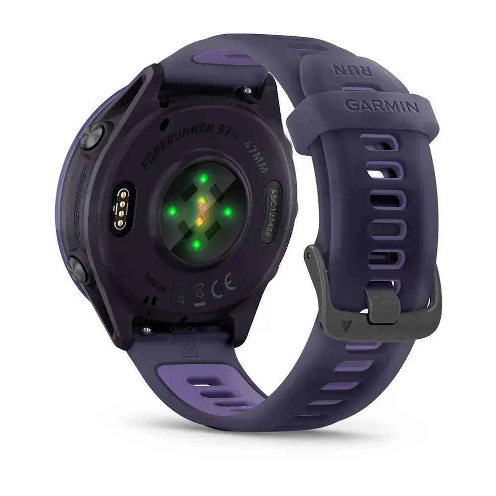 Спортивные часы Garmin Forerunner 570 - 47 mm Indigo Aluminum with Translucent Imperial Purple/Indigo Band (010-02971-02)