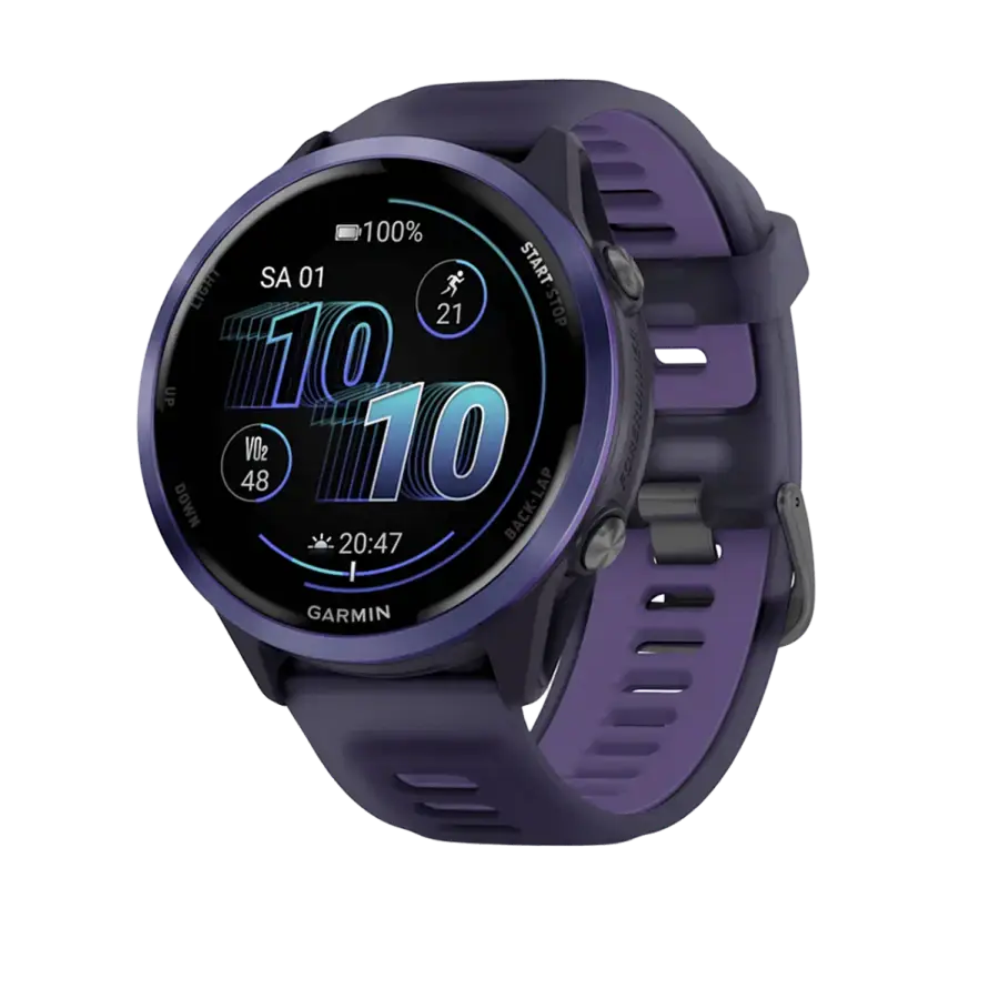 Спортивний годинник Garmin Forerunner 570 - 47 mm Indigo Aluminum with Translucent Imperial Purple/Indigo Band (010-02971-02)