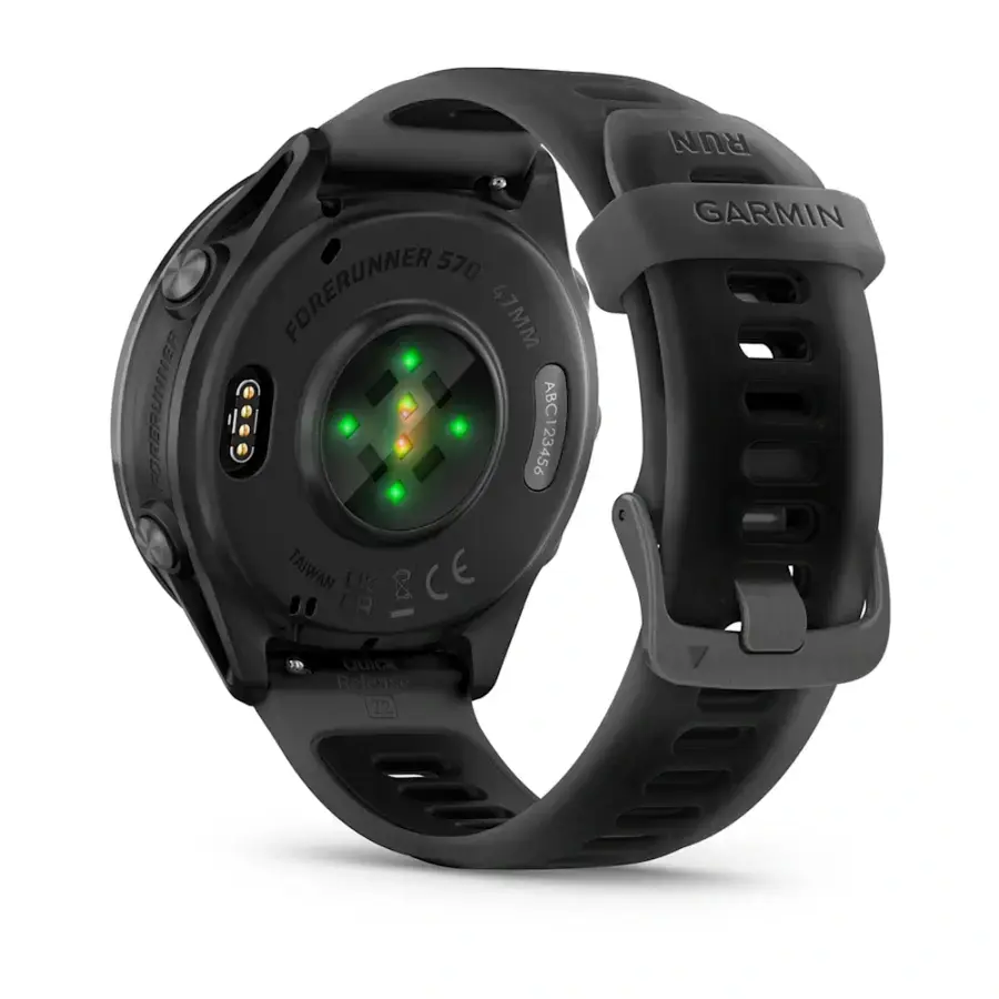 Спортивний годинник Garmin Forerunner 570 - 47 mm Slate Gray Aluminum with Translucent Black/Black Band (010-02971-00)