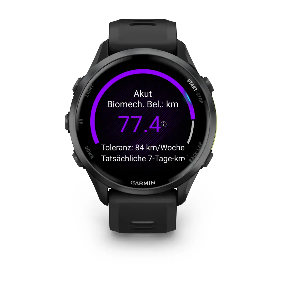 Спортивные часы Garmin Forerunner 970 Carbon Gray DLC Titanium with Black Case and Black/Translucent Whitestone Band (010-02969-10)
