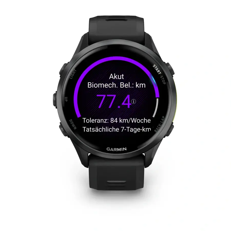 Спортивний годинник Garmin Forerunner 970 Carbon Gray DLC Titanium with Black Case and Black/Translucent Whitestone Band (010-02969-10)