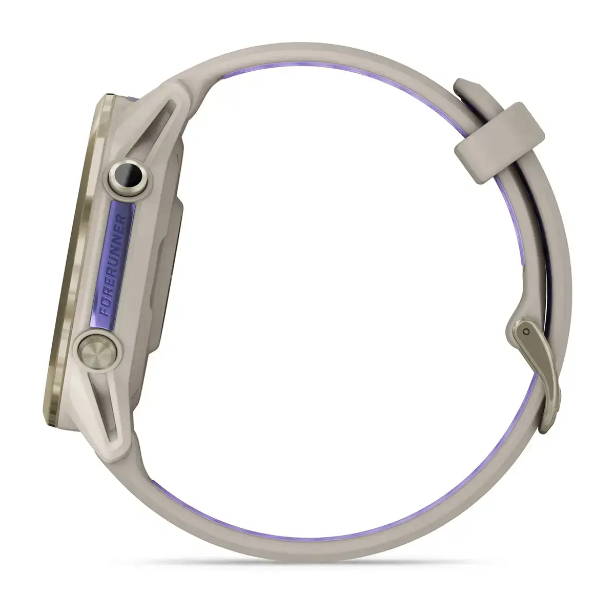 Спортивний годинник Garmin Forerunner 970 Soft Gold Titanium with French Gray Case and French Gray/Translucent Indigo Band (010-02969-12)