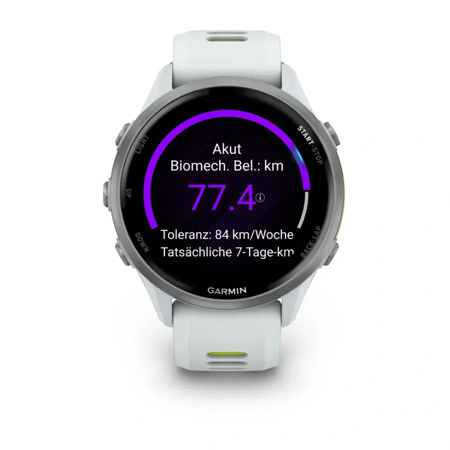 Спортивний годинник Garmin Forerunner 970 Titanium with Whitestone Case and Whitestone/Translucent Amp Yellow Band (010-02969-11)