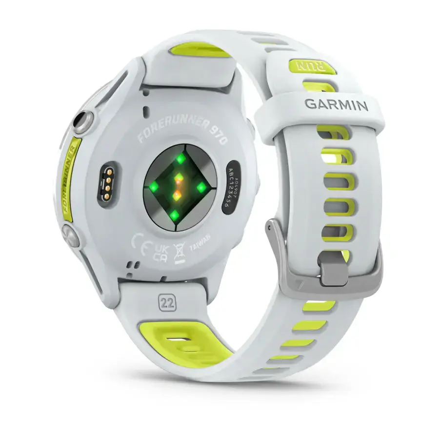 Спортивний годинник Garmin Forerunner 970 Titanium with Whitestone Case and Whitestone/Translucent Amp Yellow Band (010-02969-11)