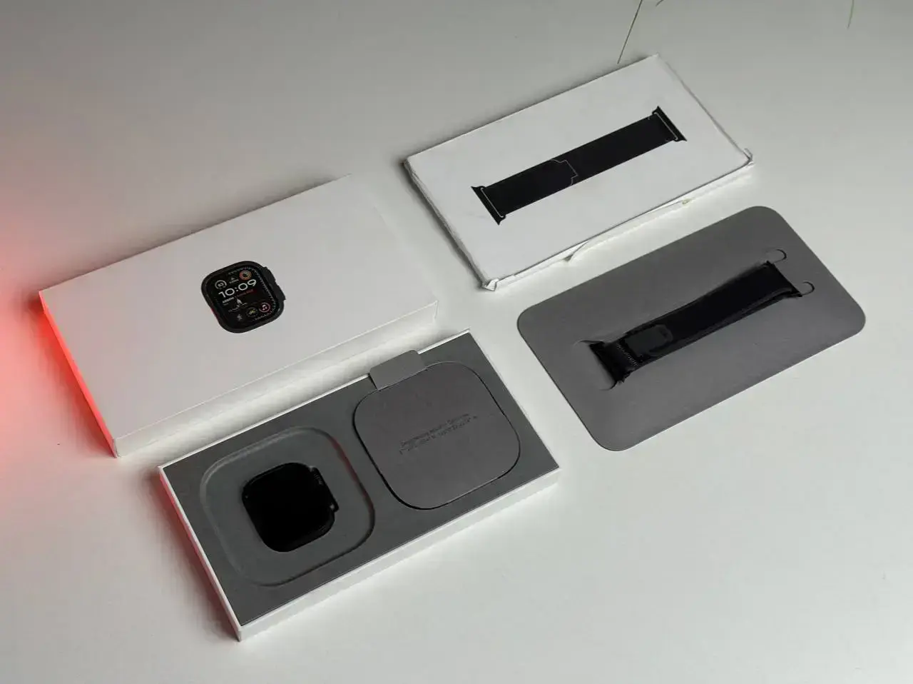 ВИТРИННЫЕ Apple Watch Ultra 2 2024 GPS + Cellular 49mm Black Titanium Case with Black Trail Loop - M/L (MX4V3) - Состояние: хороший | Аккумулятор: 100% | Комплект: полный | Гарантия: 6 мес.