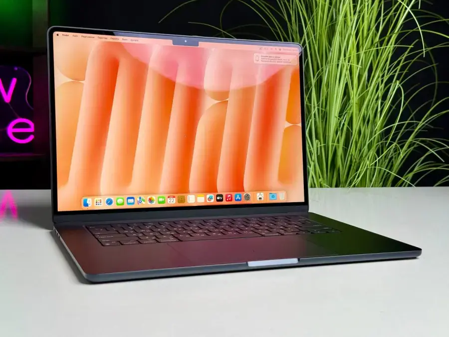 ВІТРИННИЙ MacBook Air 15" M2/8GB/256GB Midnight 2023 (MQKW3) - Стан: гарний | Акумулятор: 100% | Комплект: повний | Гарантія: 3 міс.