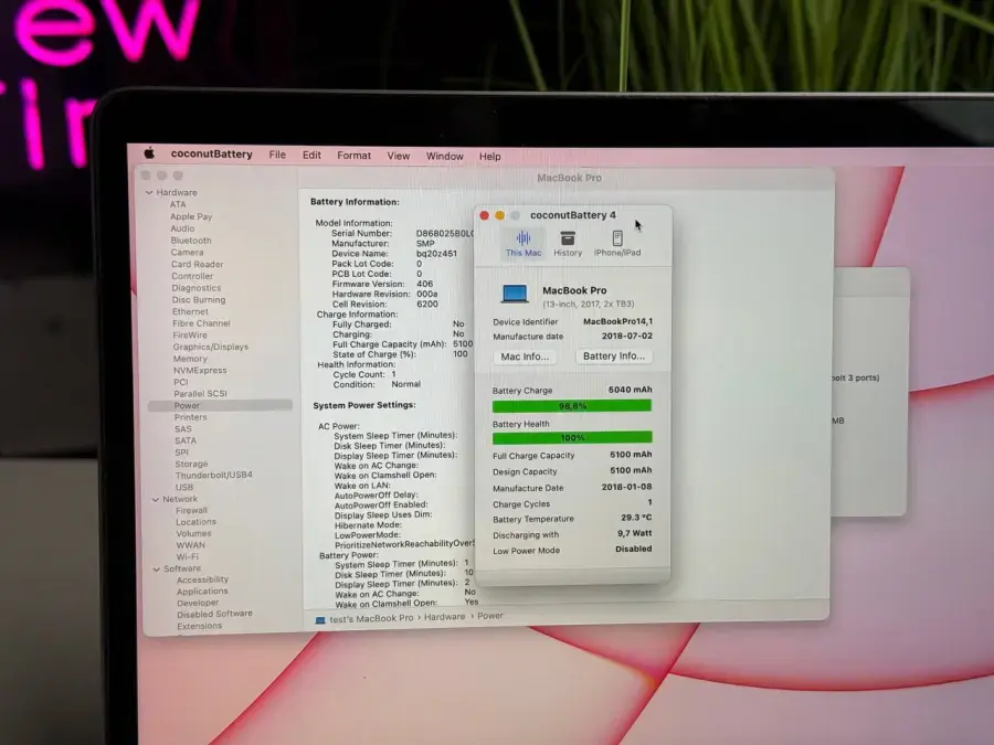 ВЖИВАНИЙ MacBook Pro 13 Space Gray (MPXQ2) 2017 i5/8GB/128SSD - Стан: задовільний | Акумулятор: 100% | Комплект: MacBook, зарядка | Гарантія: 1 міс.