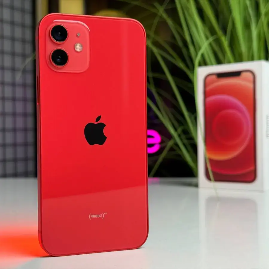 Б/У Apple iPhone 12 128GB (PRODUCT)RED (MGHE3, MGJD3) - Состояние: хороший | Аккумулятор: 100% | Комплектация: полный | Гарантія: 1 мес.