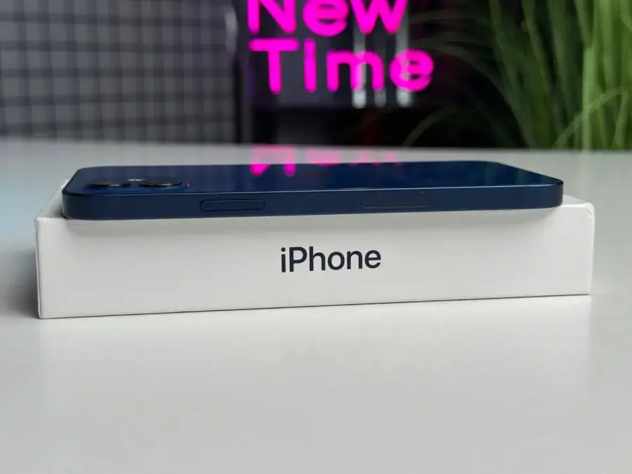 Б/У Apple iPhone 12 64GB Blue (MGH93, MGJ83) - Состояние: хороший | Аккумулятор: 100% | Комплектация: полный | Гарантія: 1 мес.