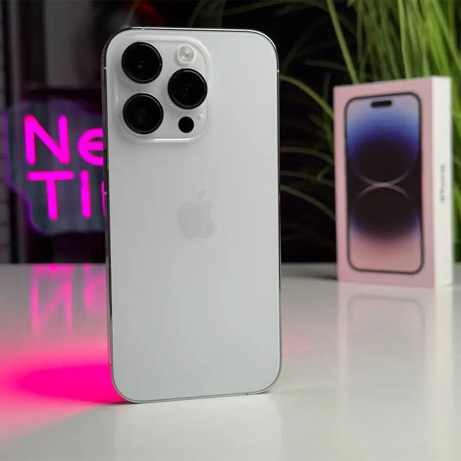ВЖИВАНИЙ Apple iPhone 14 Pro 128GB Silver (MQ023) - Стан: ідеальний | Акумулятор: 86% | Комплектація: повний | Гарантія: 1 міс.