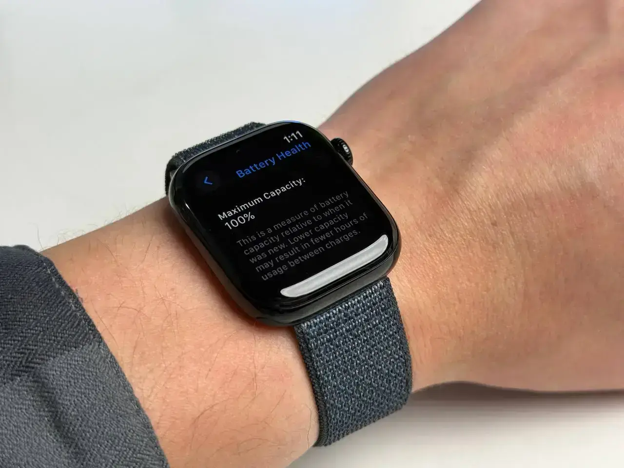 OPEN BOX Apple Watch Series 10 GPS 42mm Jet Black Aluminum Case with Ink Sport Loop (MWWG3) - Состояние: идеальный | Аккумулятор: 100% | Комплектация: полный | Гарантія: 12 мес.