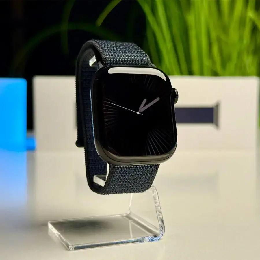 OPEN BOX Apple Watch Series 10 GPS 42mm Jet Black Aluminum Case with Ink Sport Loop (MWWG3) - Стан: ідеальний | Акумулятор: 100% | Комплектація: повний | Гарантія: 12 міс.