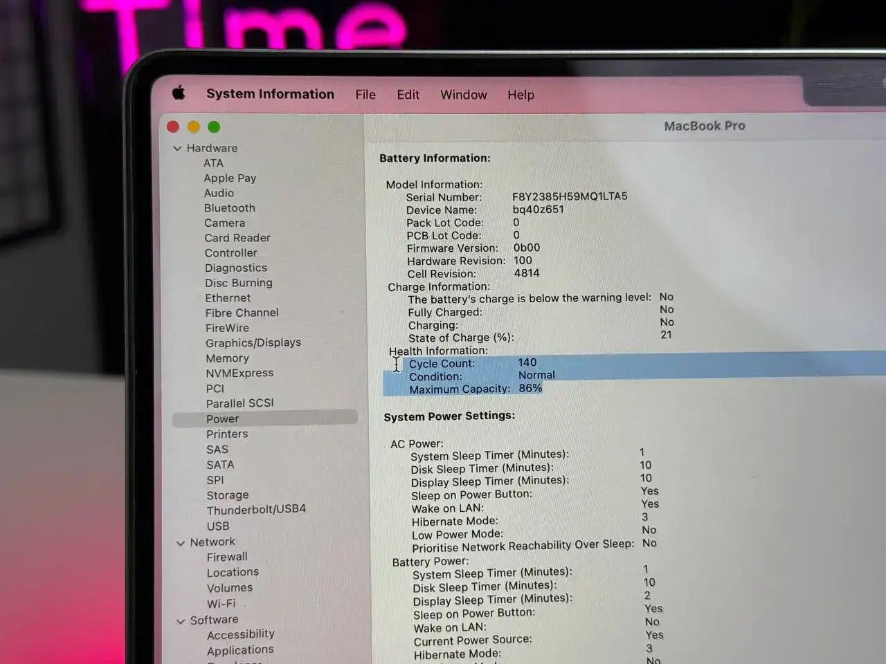 Б/У MacBook Pro 14" Space Gray (MKGP3) 2021 - International English - Состояние: хороший | Аккумулятор: 86% | Комплектация: MacBook, зарядка | Гарантія: 1 мес.