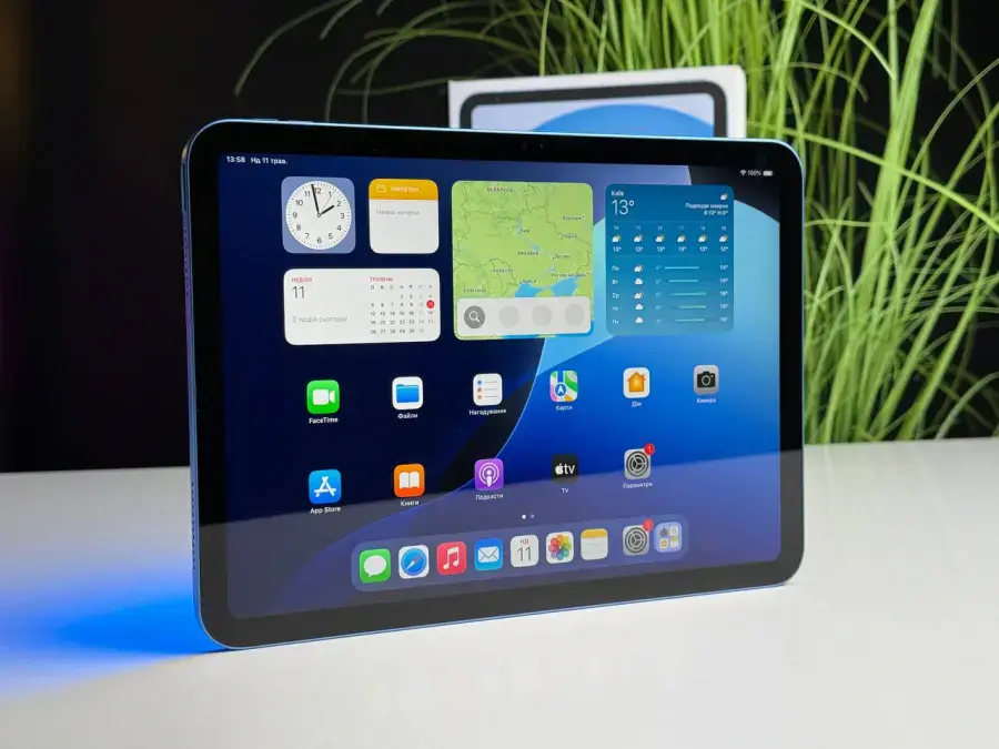 Б/У Планшет Apple iPad 10.9" 2022 Wi-Fi 64GB Blue (MPQ13, MCM84) - Состояние: идеальный | Аккумулятор: 100% | Комплектация: полный | Гарантія: 3 мес.