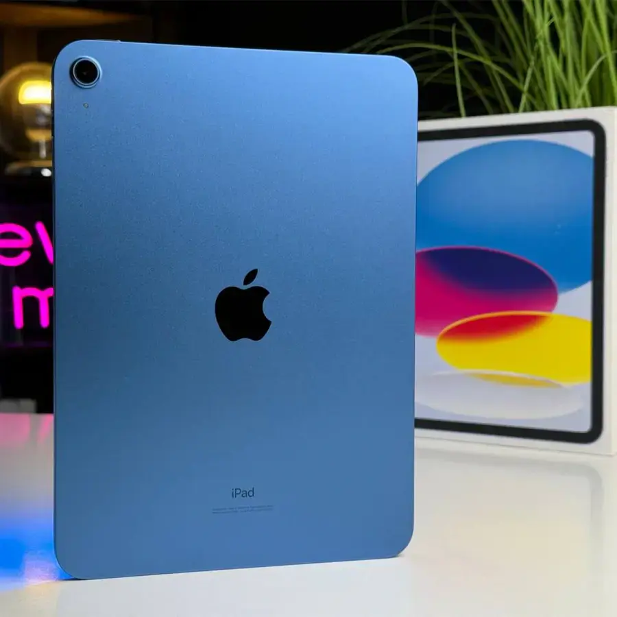 Б/У Планшет Apple iPad 10.9" 2022 Wi-Fi 64GB Blue (MPQ13, MCM84) - Состояние: идеальный | Аккумулятор: 100% | Комплектация: полный | Гарантія: 3 мес.