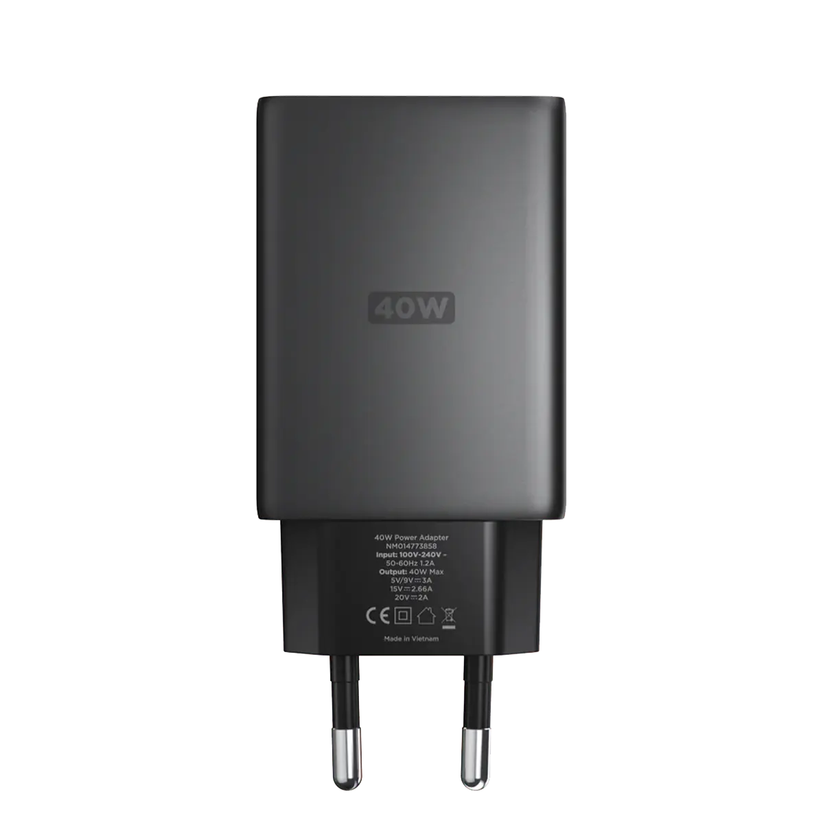 Блок питания Nomad USB-C GaN 40W Slim EU Power Adapter Carbide (NM014773858)