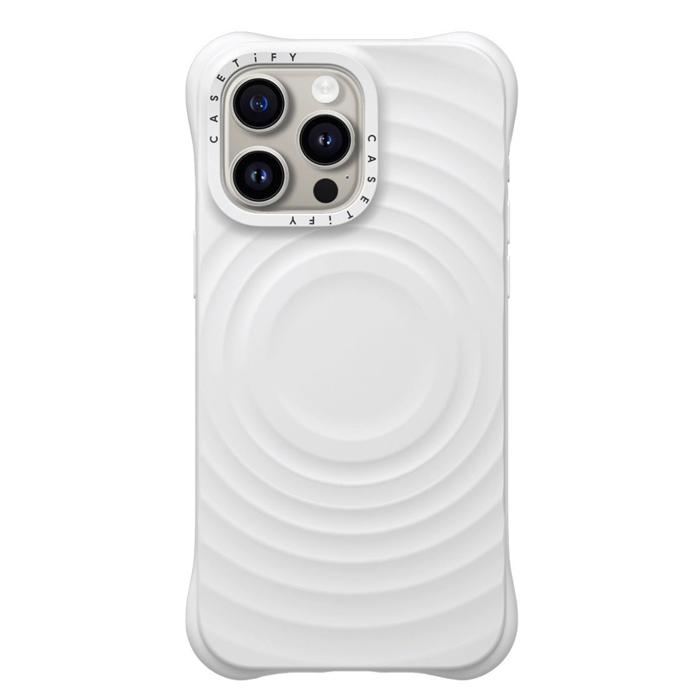 Чохол Casetify Silicone Case with MagSafe for iPhone 13 Pro Max - White