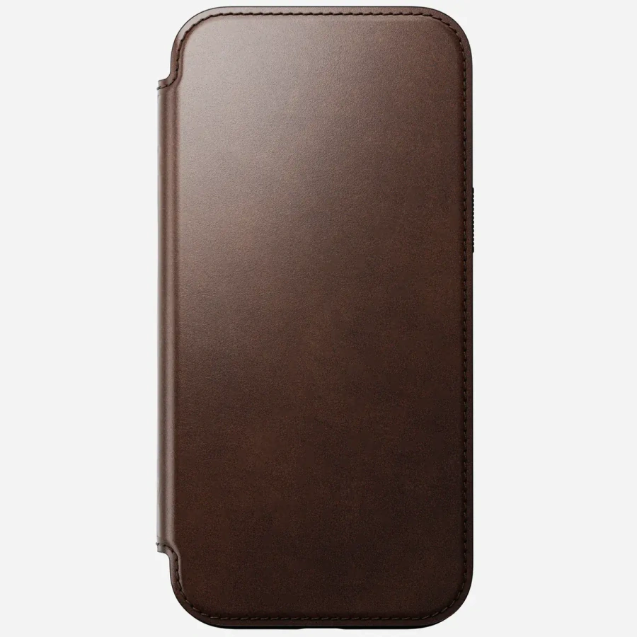 Чохол Nomad Modern Horween Leather Case Folio for iPhone 16 Pro Max - Rustic Brown (NM01386285)