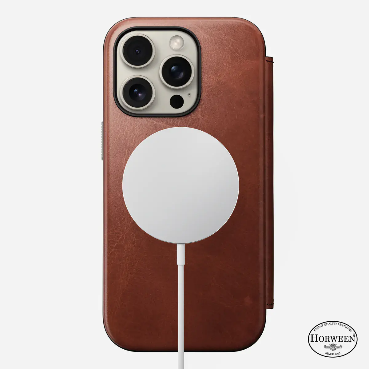 Чехол Nomad Modern Horween Leather Case Folio for iPhone 16 Pro - Olde Dublin (NM01398585)