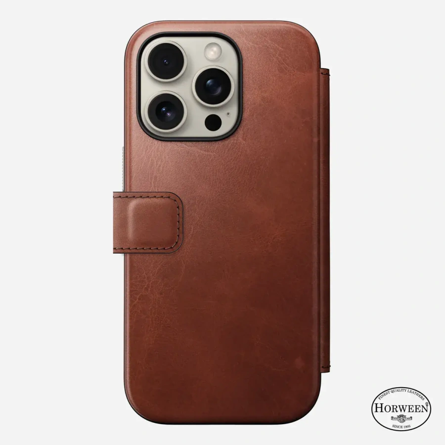 Чохол Nomad Modern Horween Leather Case Folio for iPhone 16 Pro - Olde Dublin (NM01398585)