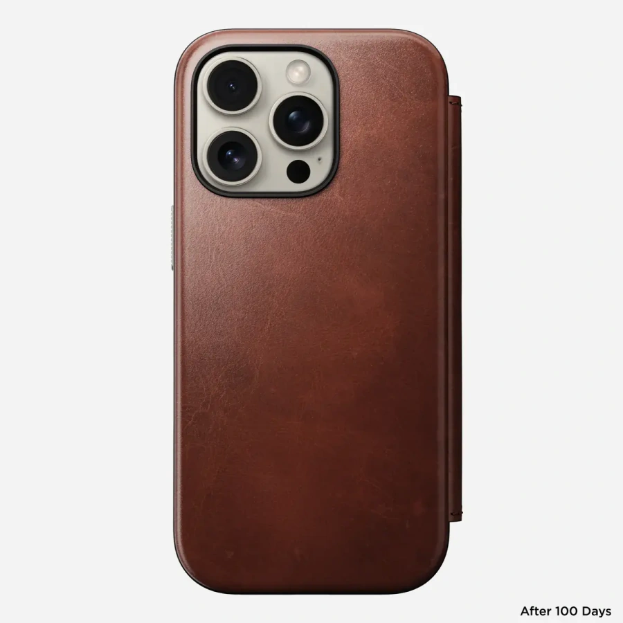 Чохол Nomad Modern Horween Leather Case Folio for iPhone 16 Pro - Olde Dublin (NM01398585)