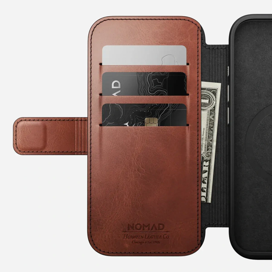 Чохол Nomad Modern Horween Leather Case Folio for iPhone 16 Pro - Olde Dublin (NM01398585)