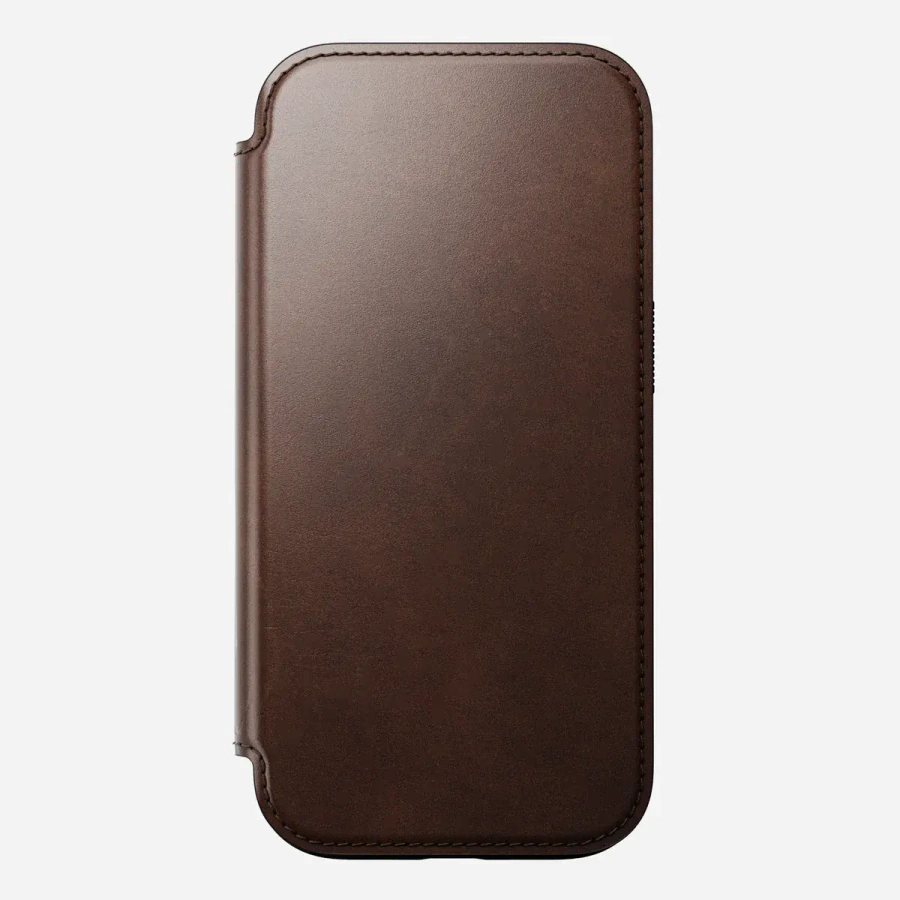 Чохол Nomad Modern Horween Leather Case Folio for iPhone 16 Pro - Rustic Brown (NM01676485)