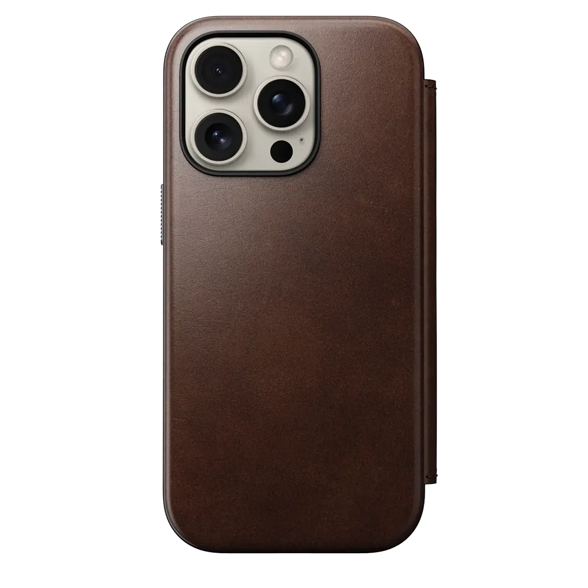 Чехол Nomad Modern Horween Leather Case Folio for iPhone 16 Pro - Rustic Brown (NM01676485)
