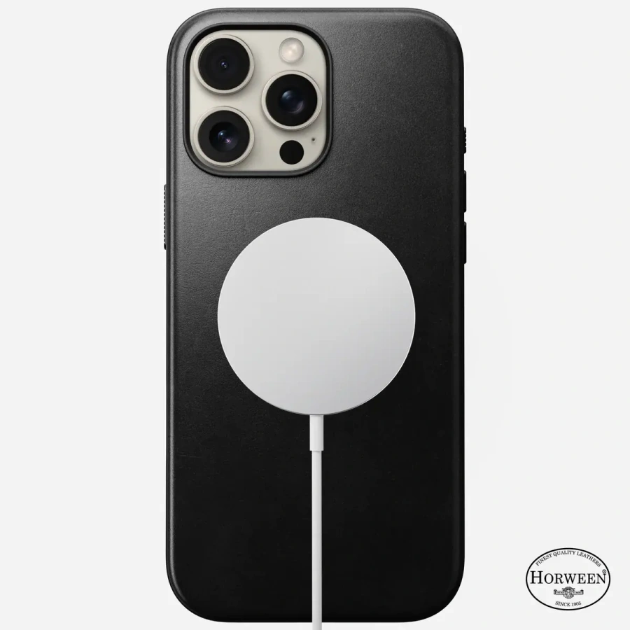 Чехол Nomad Modern Horween Leather Case for iPhone 16 Pro Max - Black (NM01690085)