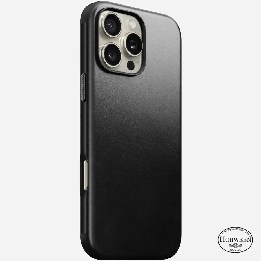 Чехол Nomad Modern Horween Leather Case for iPhone 16 Pro Max - Black (NM01690085)
