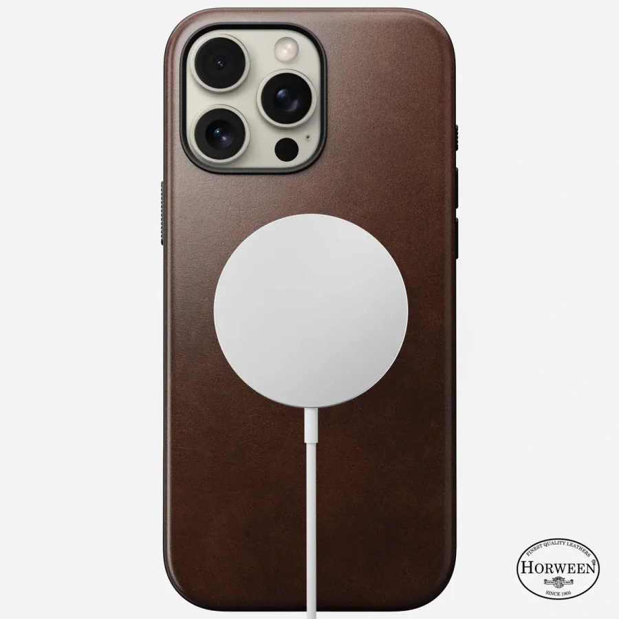 Чехол Nomad Modern Horween Leather Case for iPhone 16 Pro Max - Rustic Brown (NM01689485)