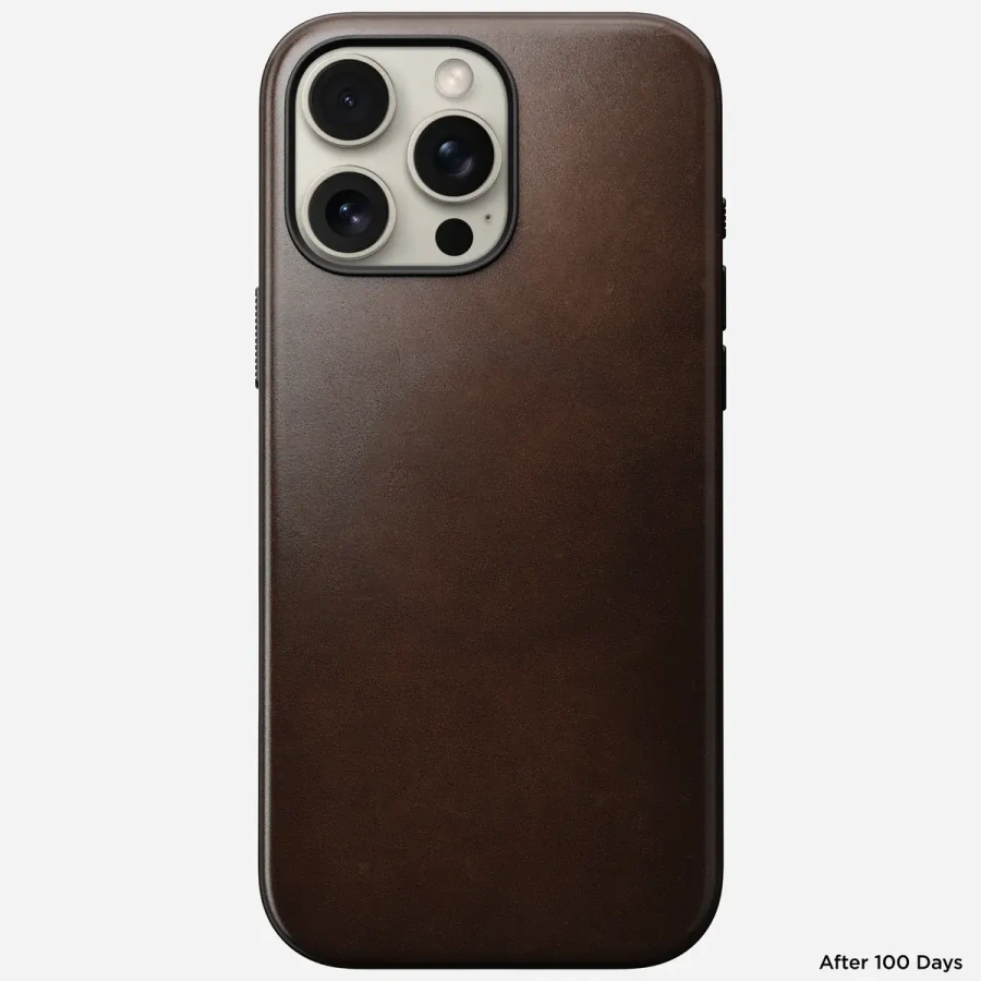 Чехол Nomad Modern Horween Leather Case for iPhone 16 Pro Max - Rustic Brown (NM01689485)