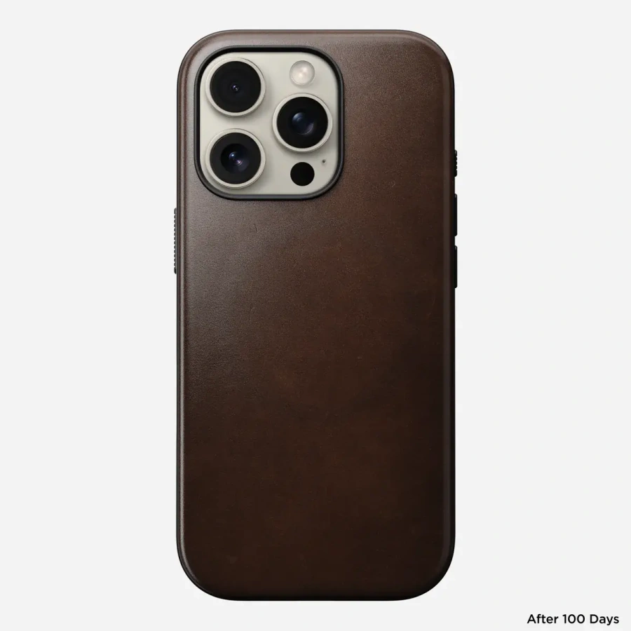 Чохол Nomad Modern Horween Leather Case for iPhone 16 Pro - Rustic Brown (NM01858485)