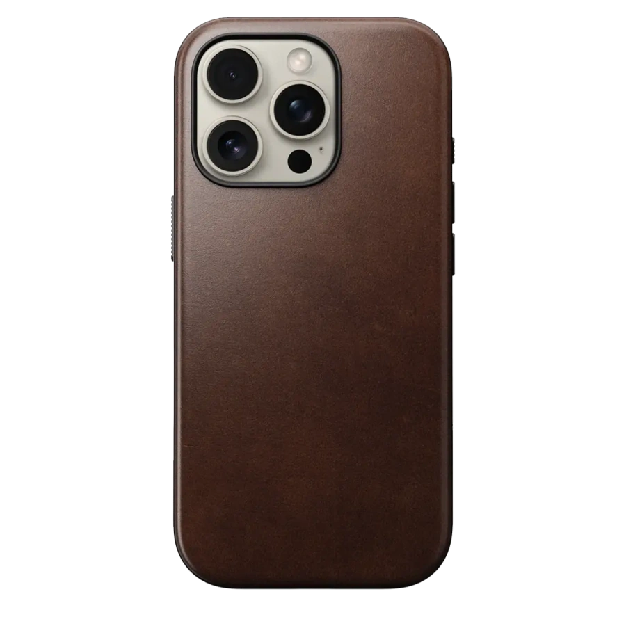 Чохол Nomad Modern Horween Leather Case for iPhone 16 Pro - Rustic Brown (NM01858485)