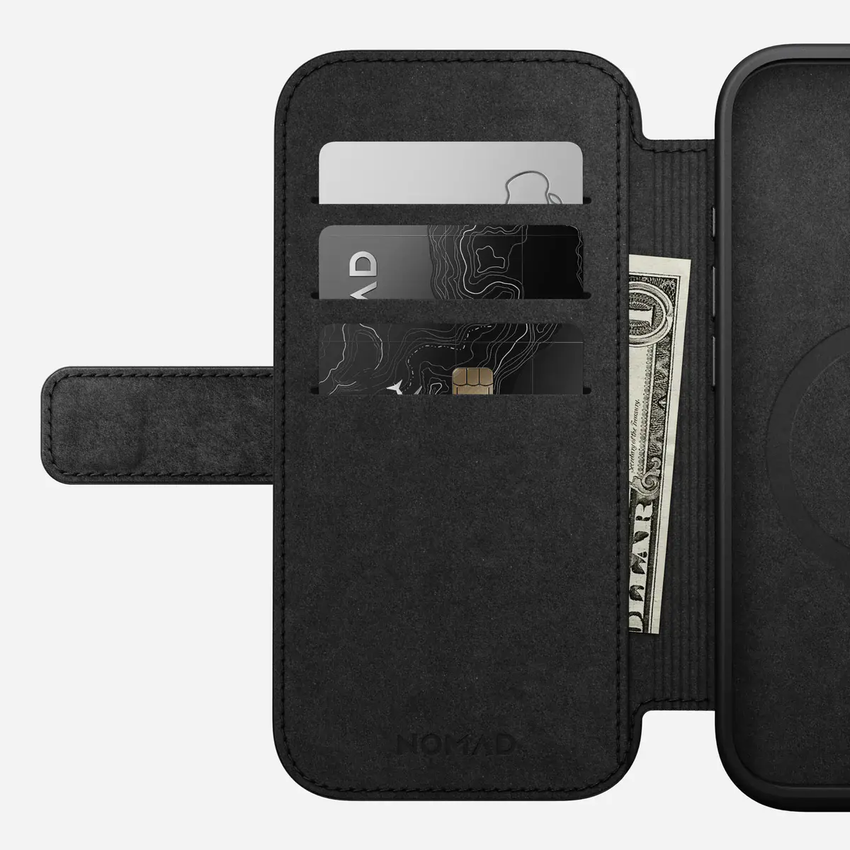 Чохол Nomad Modern Leather Case Folio for iPhone 16 Pro - Black (NM01680185)