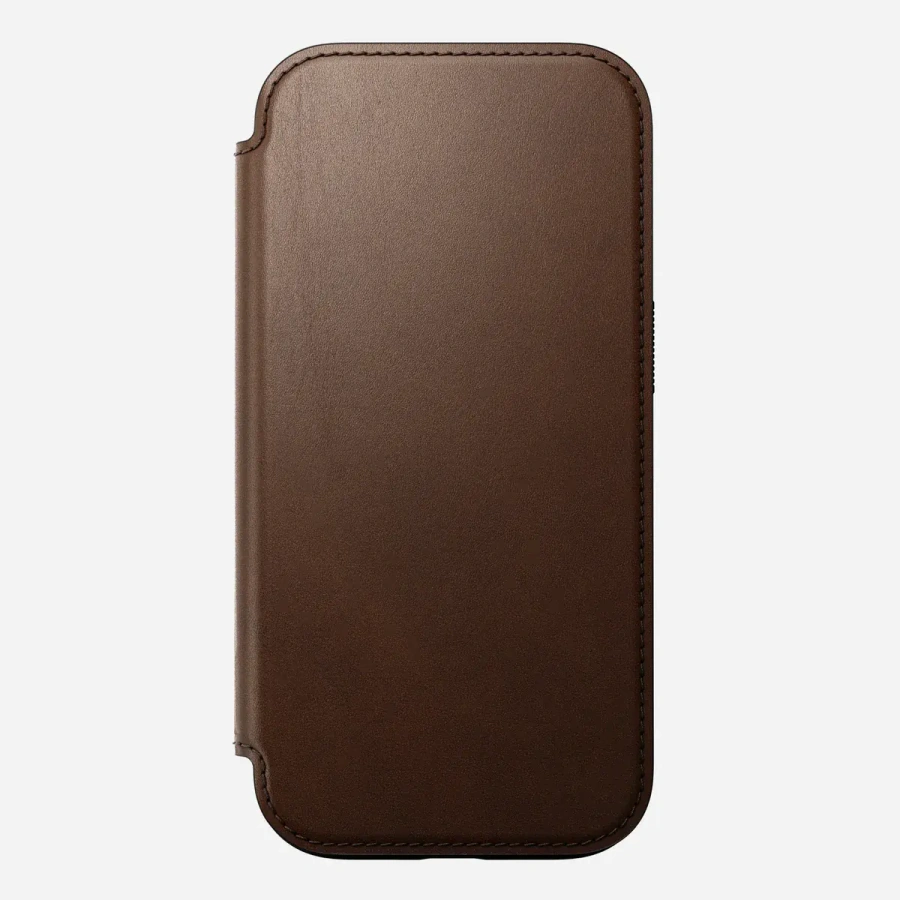 Чохол Nomad Modern Leather Case Folio for iPhone 16 Pro - Brown (NM01679585)