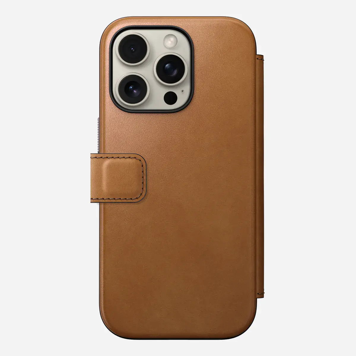Чохол Nomad Modern Leather Case Folio for iPhone 16 Pro - English Tan (NM01678885)