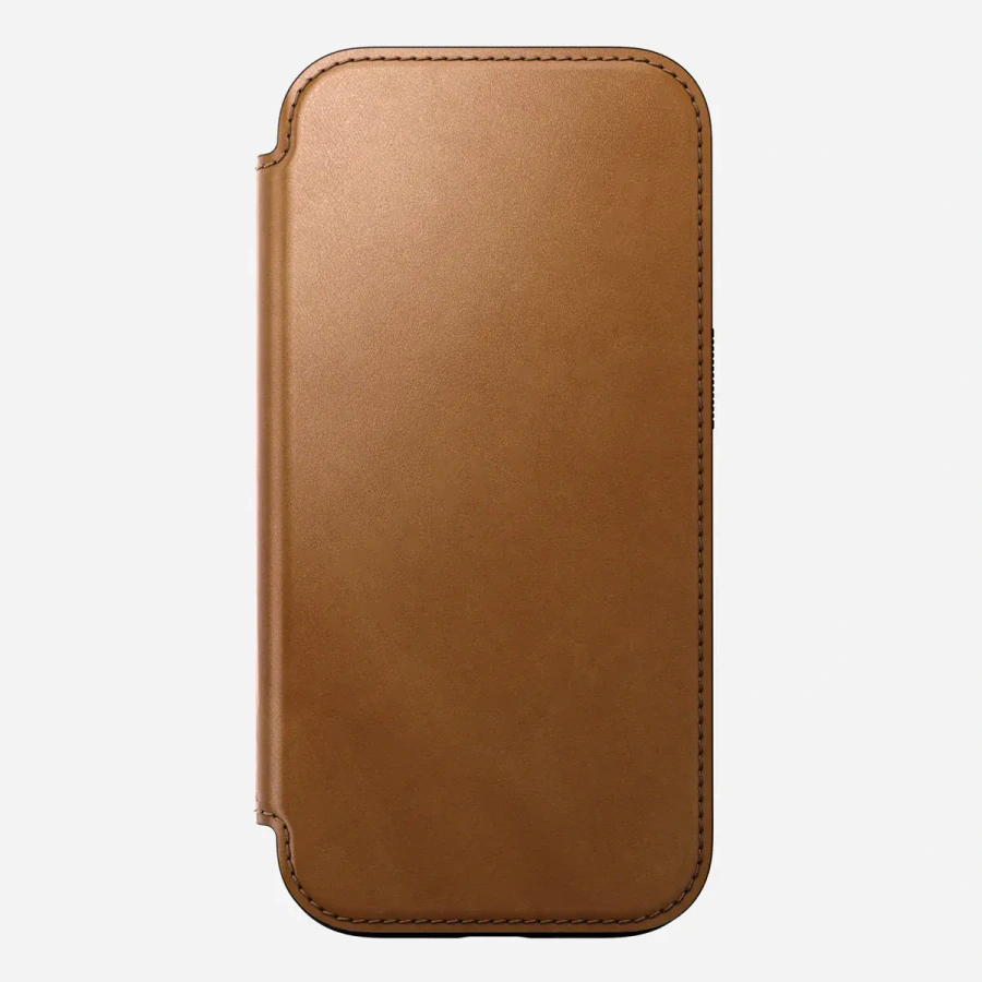 Чохол Nomad Modern Leather Case Folio for iPhone 16 Pro - English Tan (NM01678885)