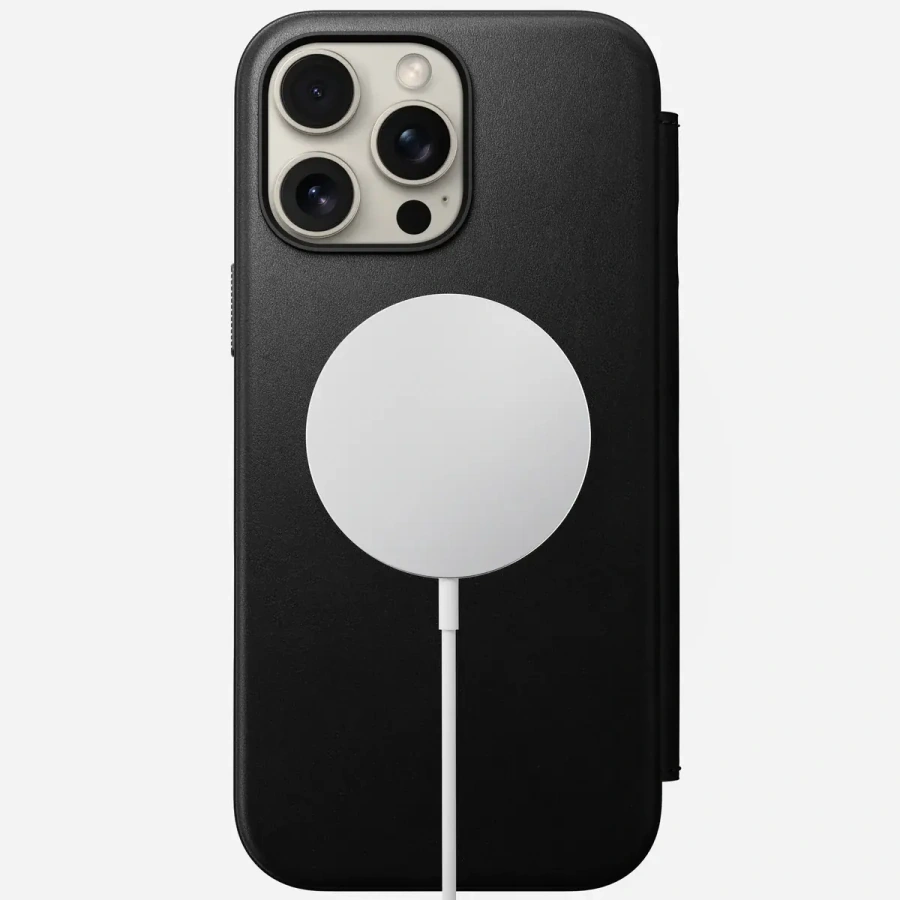 Чохол Nomad Modern Leather Case Folio for iPhone 16 Pro Max - Black (NM01675785)