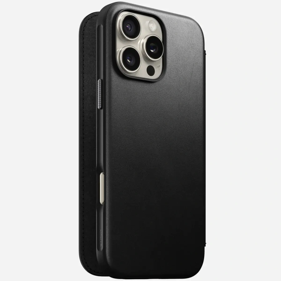 Чохол Nomad Modern Leather Case Folio for iPhone 16 Pro Max - Black (NM01675785)