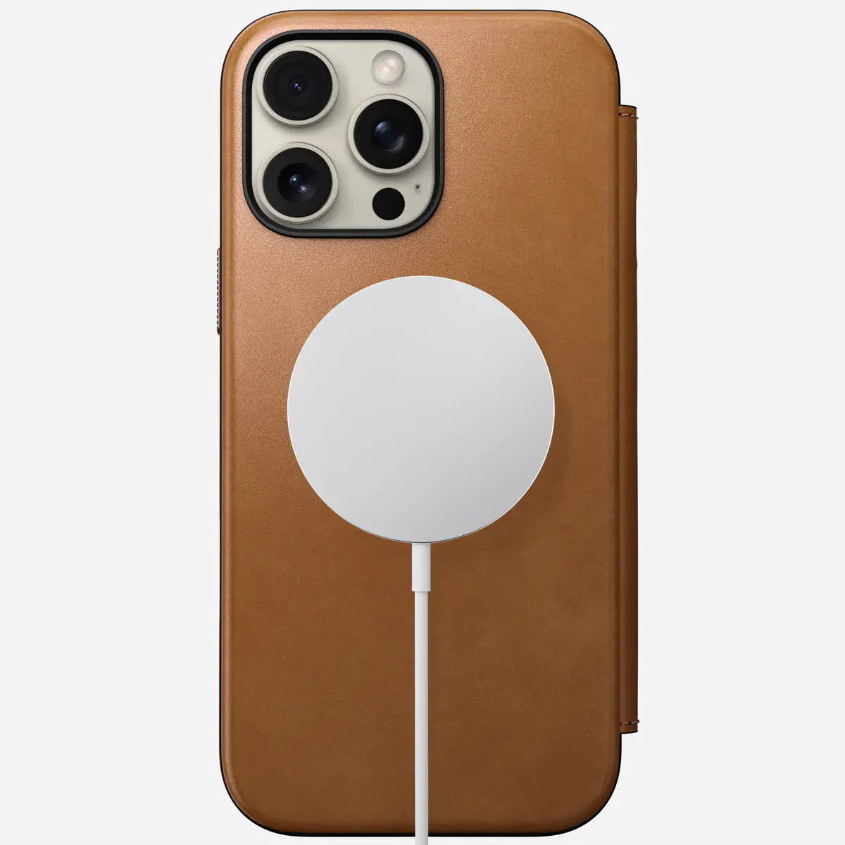 Чохол Nomad Modern Leather Case Folio for iPhone 16 Pro Max - English Tan (NM01673385)