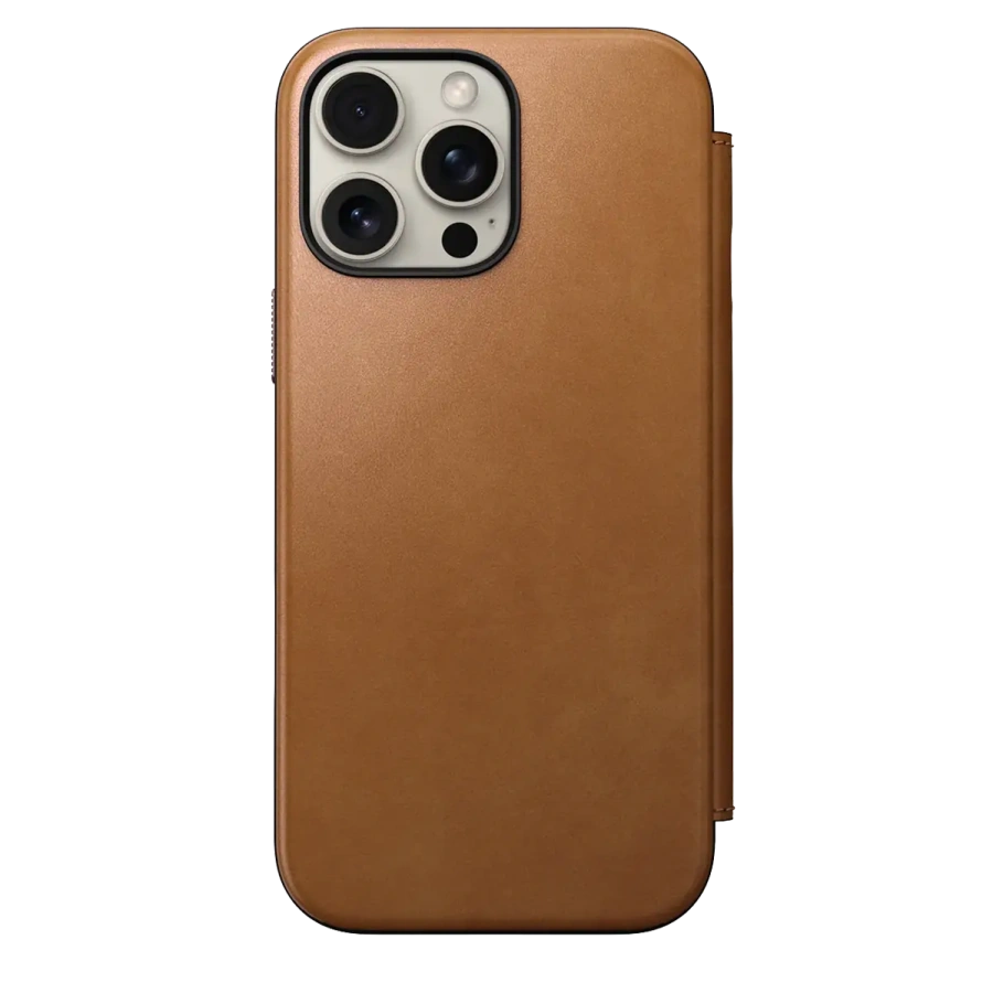 Чехол Nomad Modern Leather Case Folio for iPhone 16 Pro Max - English Tan (NM01673385)