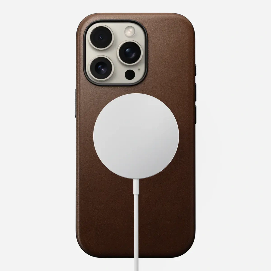 Чохол Nomad Modern Leather Case for iPhone 16 Pro - Brown (NM01696285)