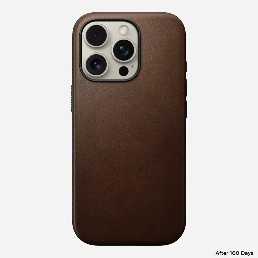Чохол Nomad Modern Leather Case for iPhone 16 Pro - Brown (NM01696285)