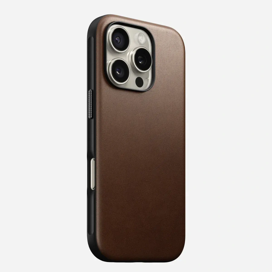 Чохол Nomad Modern Leather Case for iPhone 16 Pro - Brown (NM01696285)