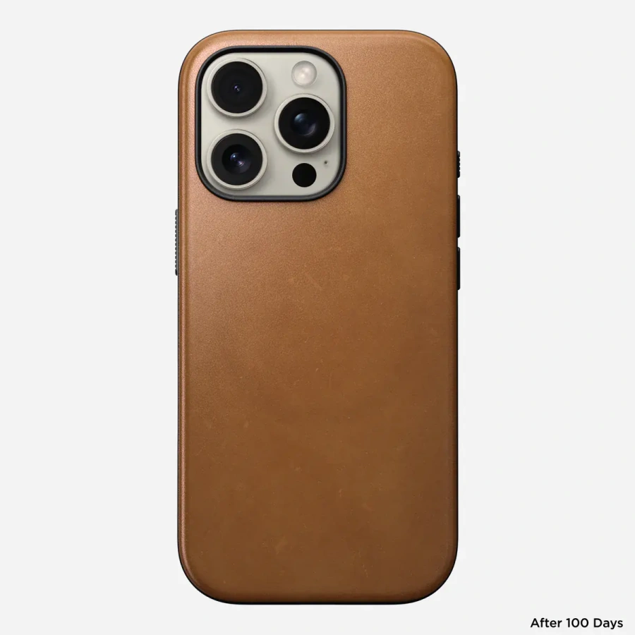 Чехол Nomad Modern Leather Case for iPhone 16 Pro - English Tan (NM01695585)