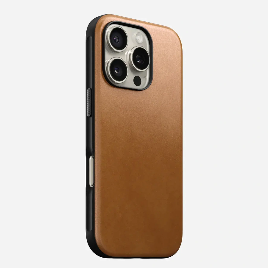 Чехол Nomad Modern Leather Case for iPhone 16 Pro - English Tan (NM01695585)