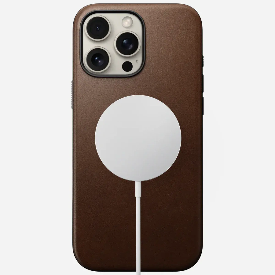 Чехол Nomad Modern Leather Case for iPhone 16 Pro Max - Brown (NM01692485)