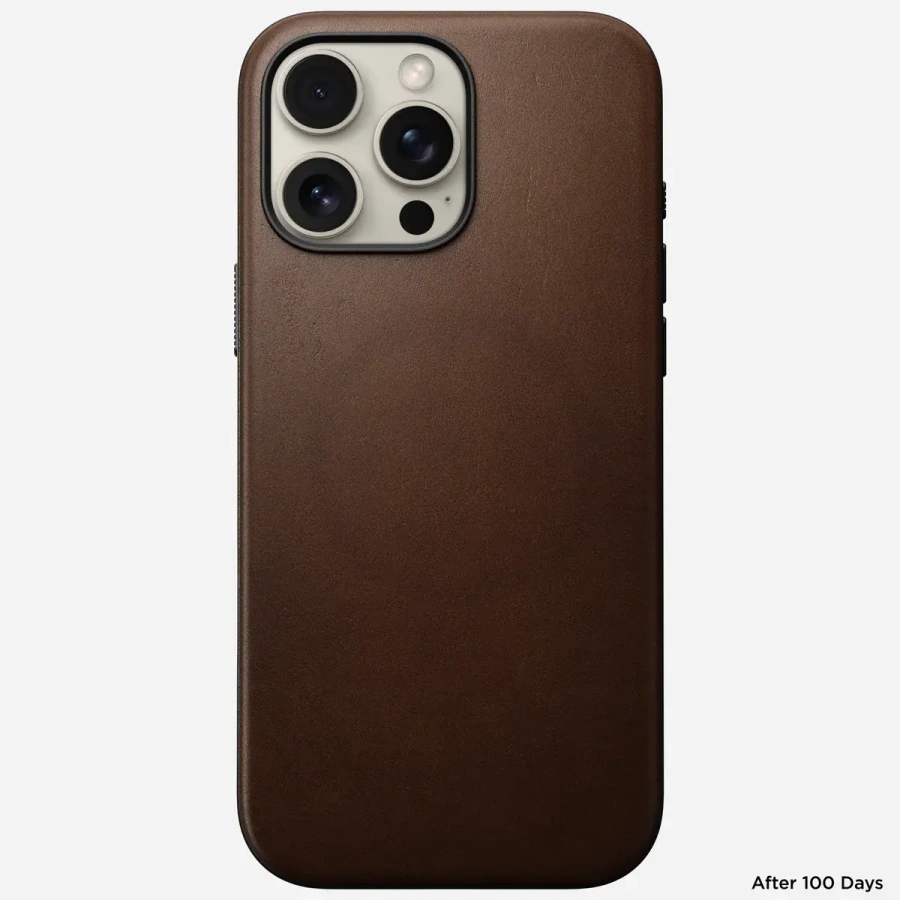 Чехол Nomad Modern Leather Case for iPhone 16 Pro Max - Brown (NM01692485)